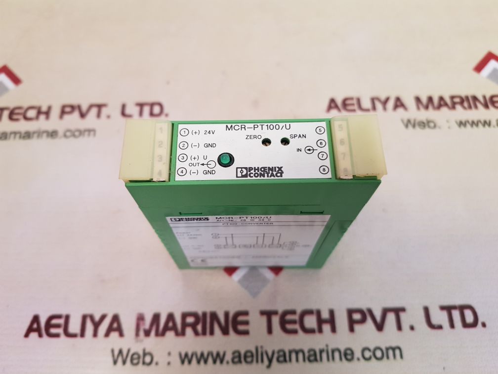 Phoenix contact mcr-pt100/u pt100-converter temperature transducer