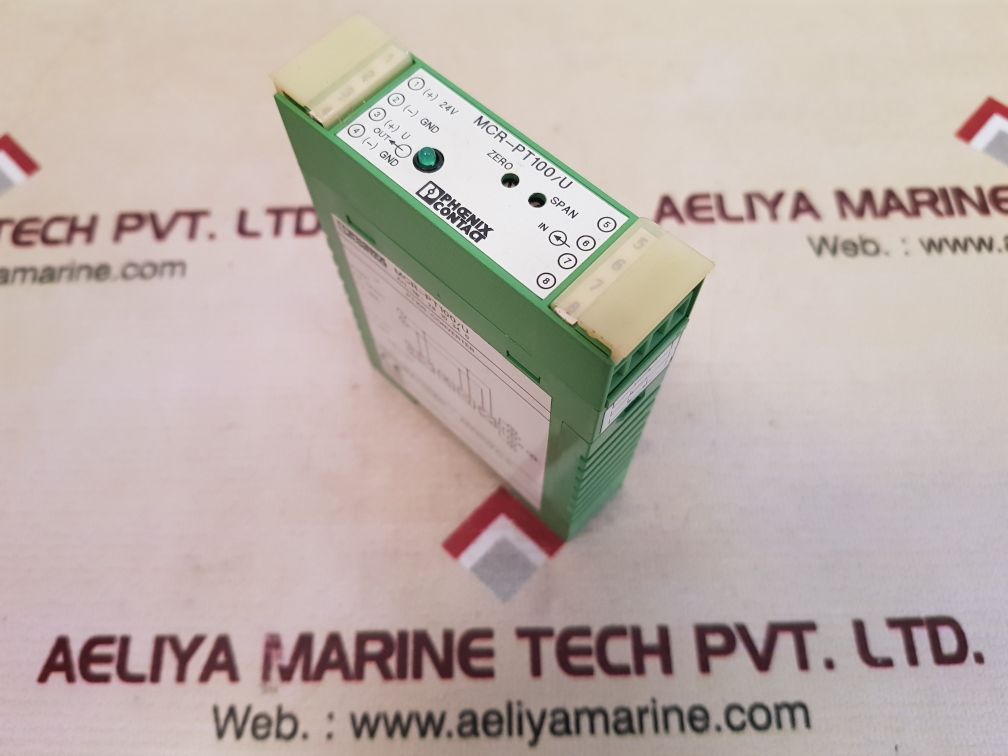 Phoenix contact mcr-pt100/u pt100-converter temperature transducer