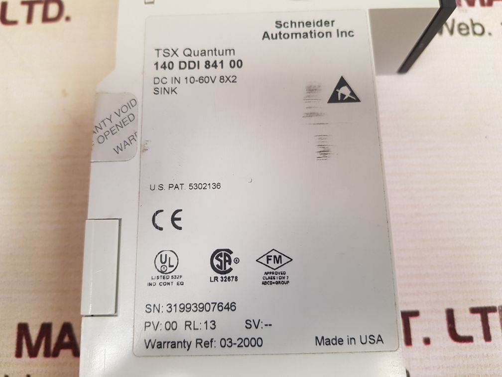 Schneider tsx quantum 140 ddi 841 00 input module