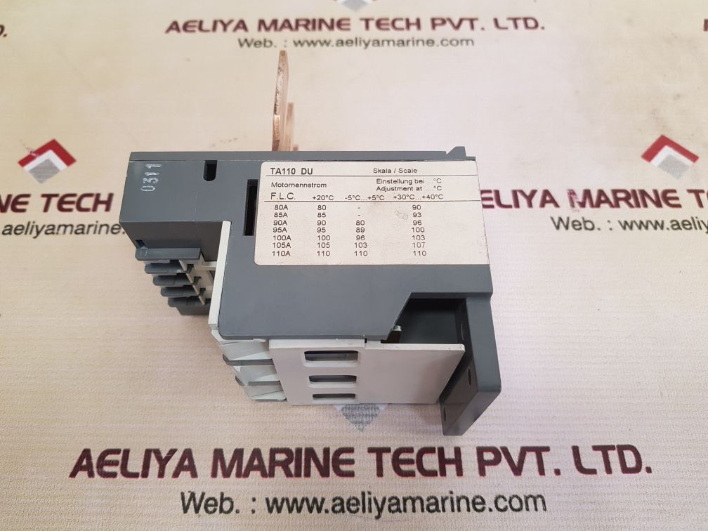 Abb ta110 du thermal overload relay