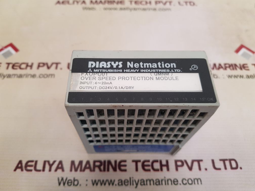 Diasys netmation fxopc01 over speed protection module