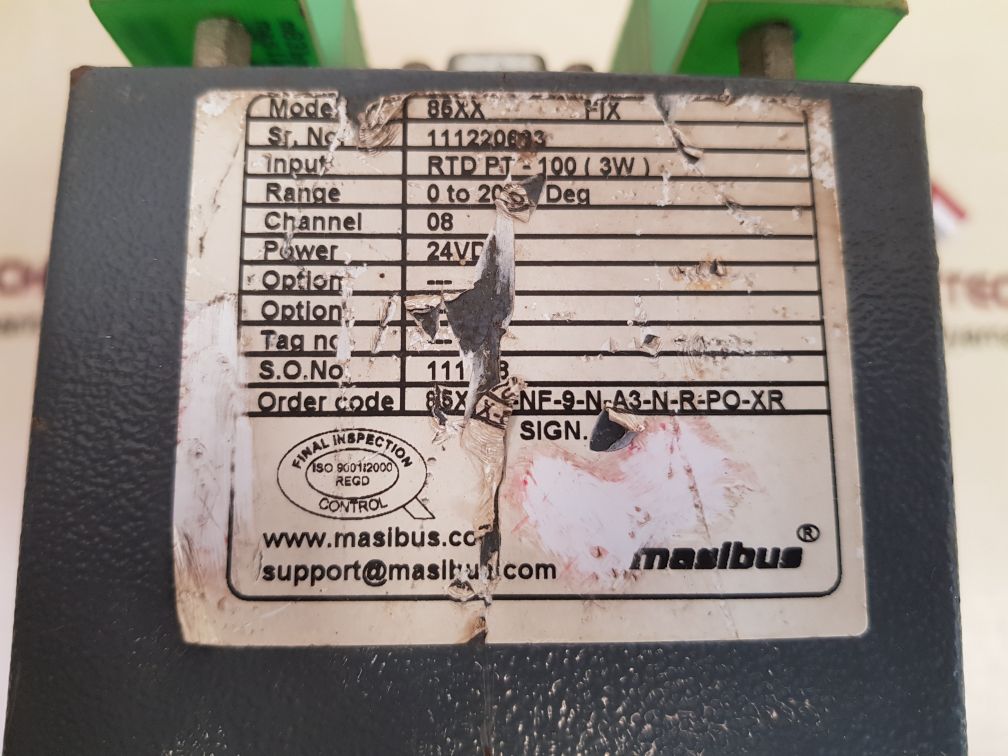 Masibus 85xx mix process scanner power 0 to 200 deg