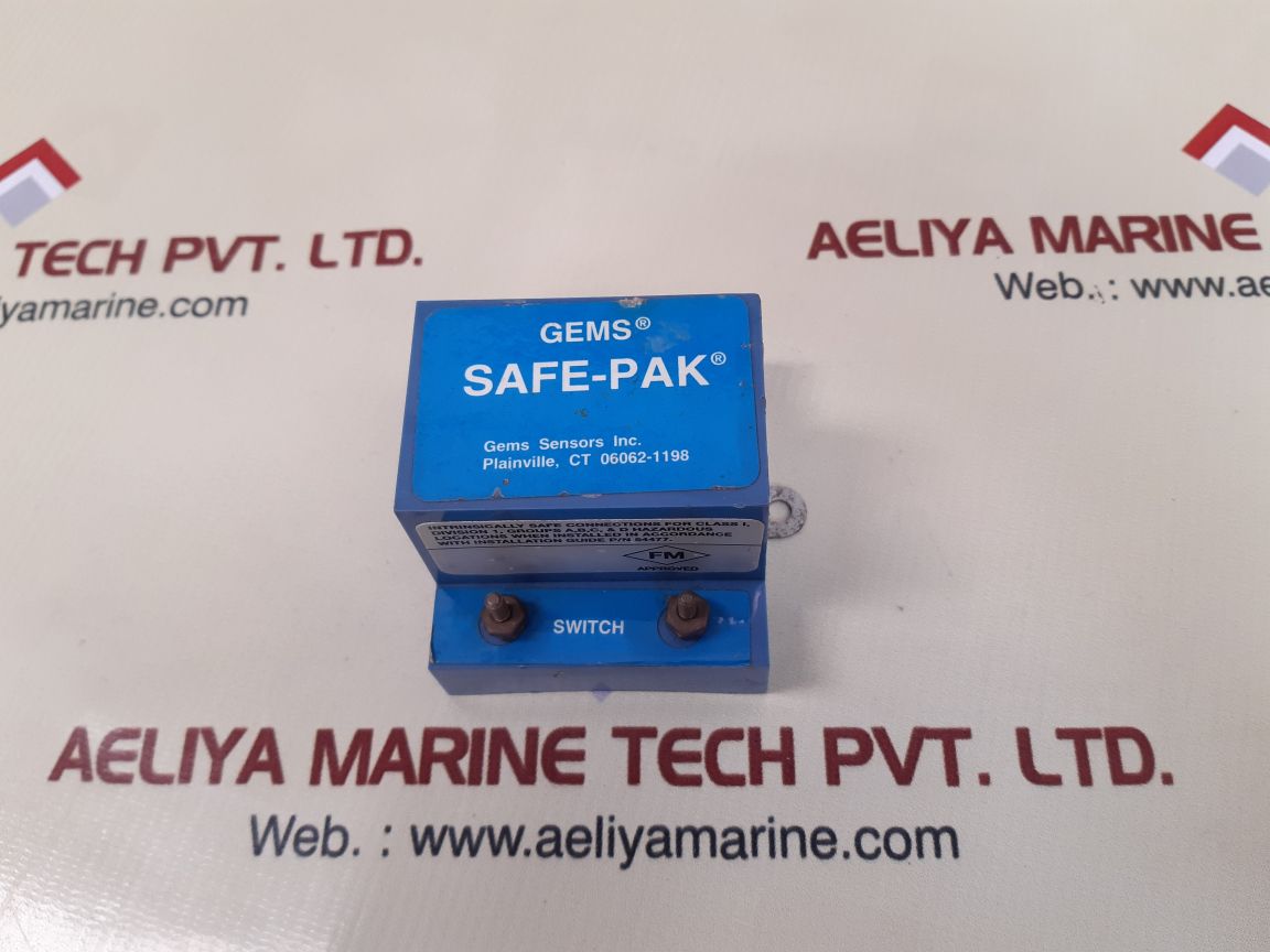 Gems st-44075 safe-pak sensors 120 vac 60 hz used