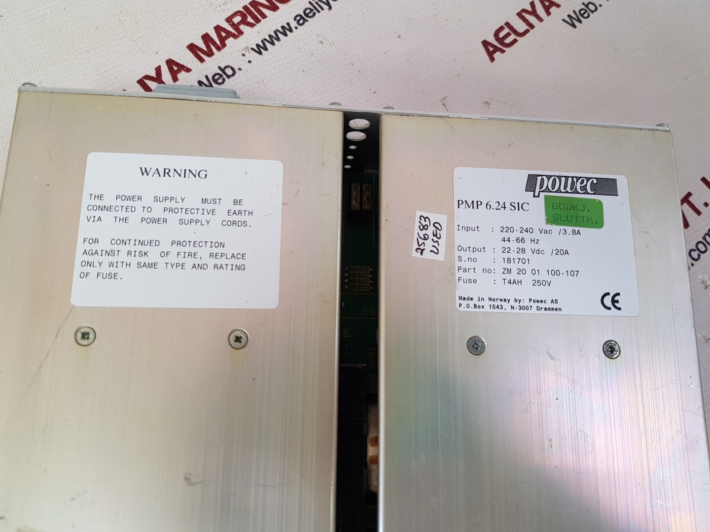 Powec pmp 6.24 sic power supply zm 20 01 100-107