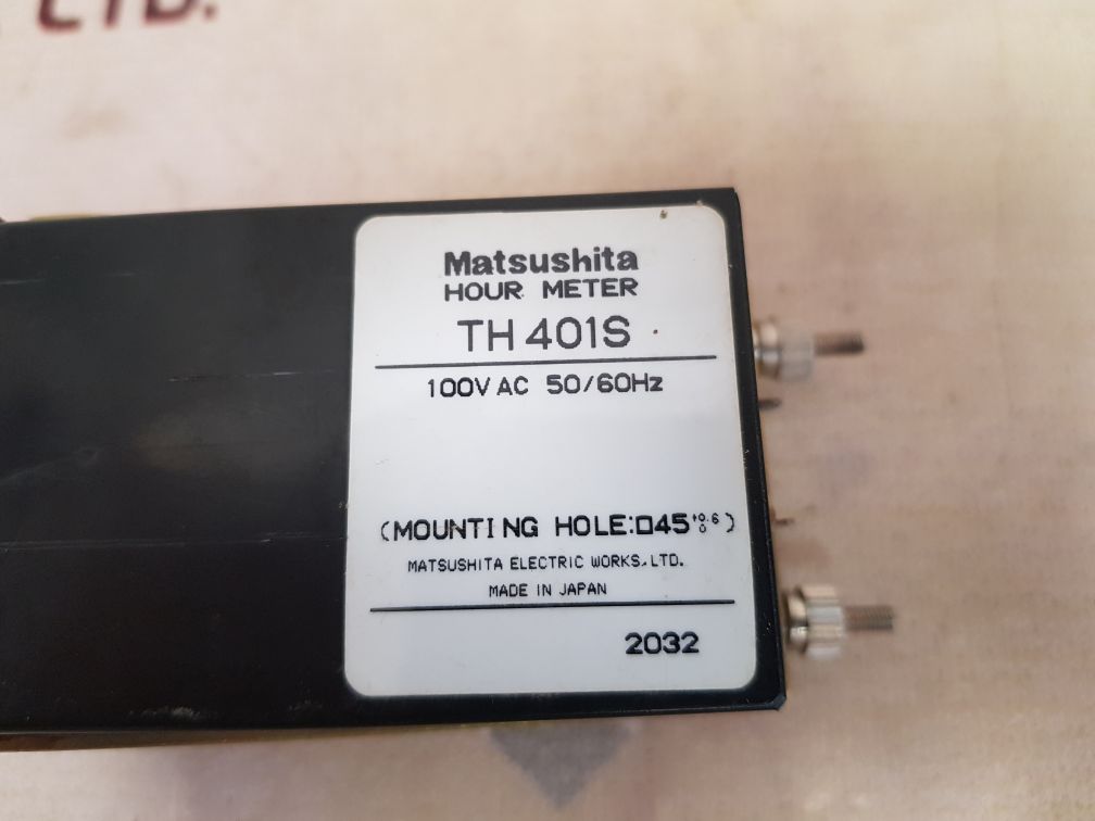 Matsushita th401s hour meter 100v ac 50/60hz