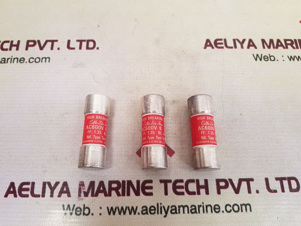 Set of 10x Utsunomiya electric jg1 cello-lite fuse ac600v 3a