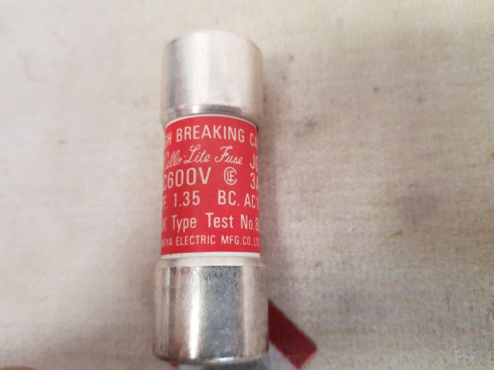 Set of 10x Utsunomiya electric jg1 cello-lite fuse ac600v 3a