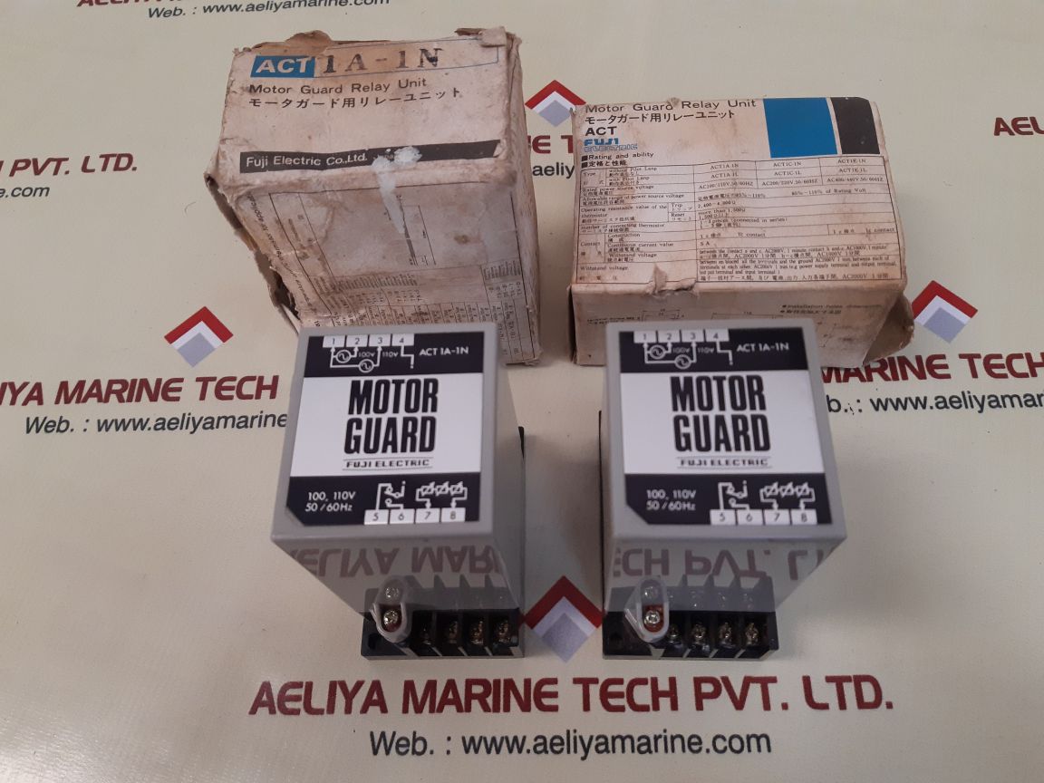 Fuji electric act 1a-1n motor guard relay unit ac100/110v
