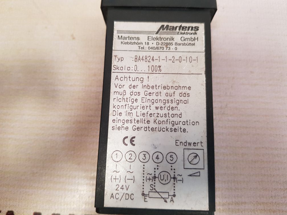 Martens elektronik ba4824-1-1-2-0-10-1 panel meter