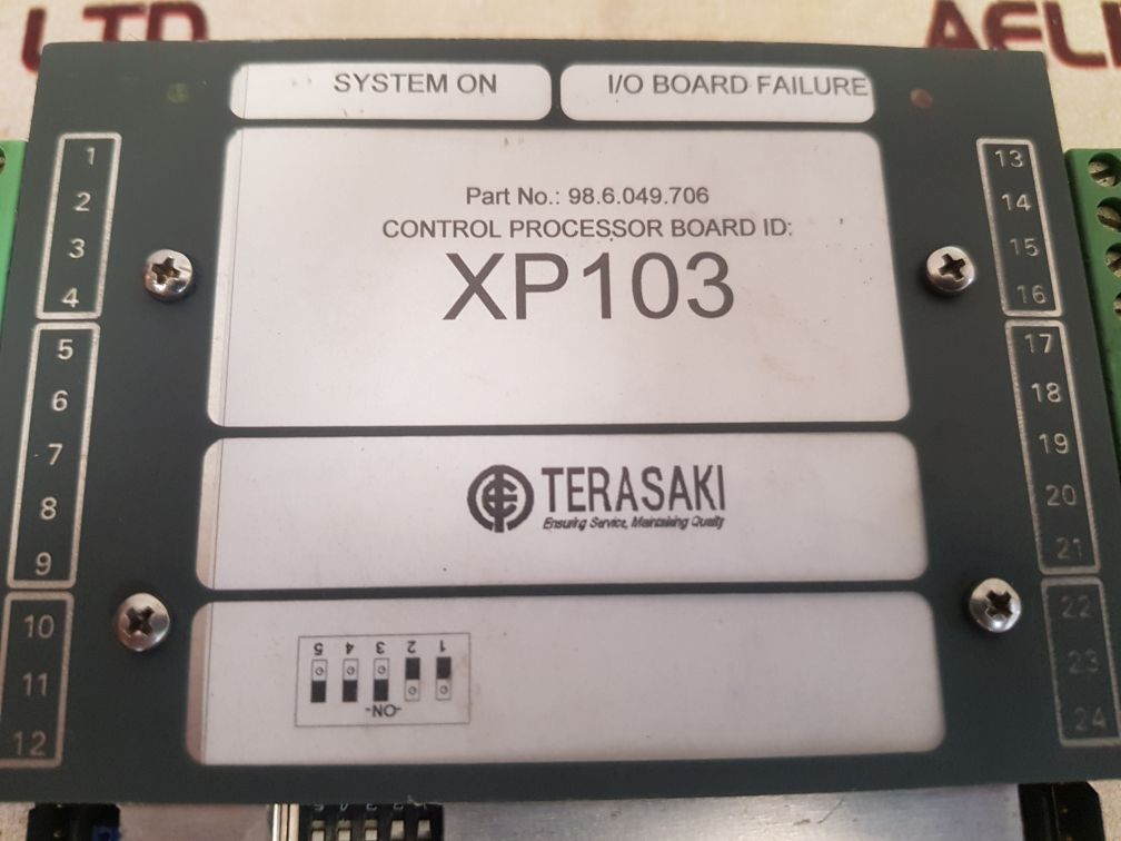 Terasaki 98.6.049.706 control processor board rev: ma
