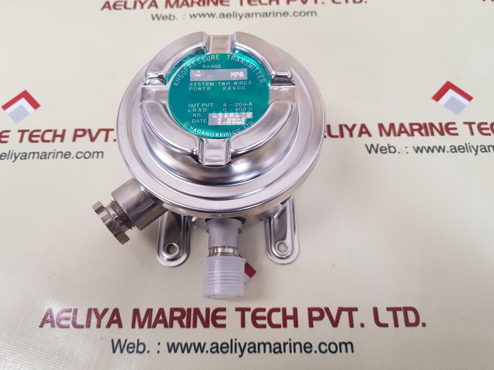 Nagano Keiki Kh50 Pressure Transmitter Range 1 Mpa Power 24Vdc