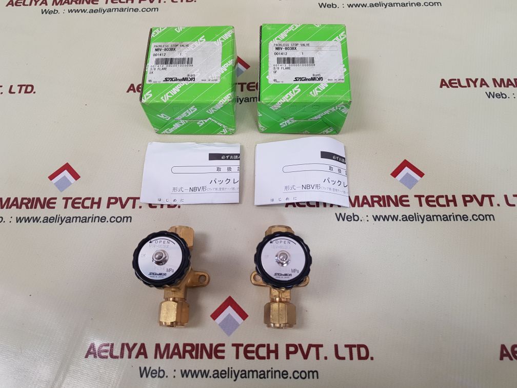 Saginomiya nbv-803bx manual globe valve 2.94 mpa