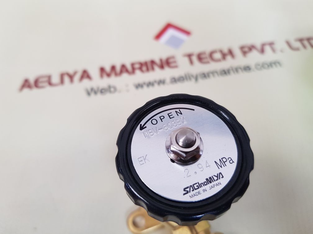 Saginomiya nbv-803bx manual globe valve 2.94 mpa