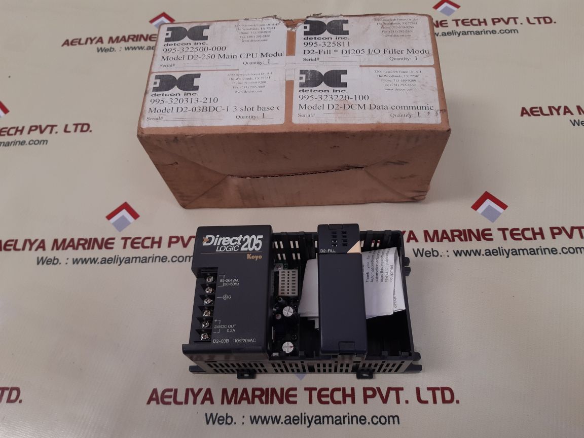Koyo direct logic 205 d2-03b with d2-fill module