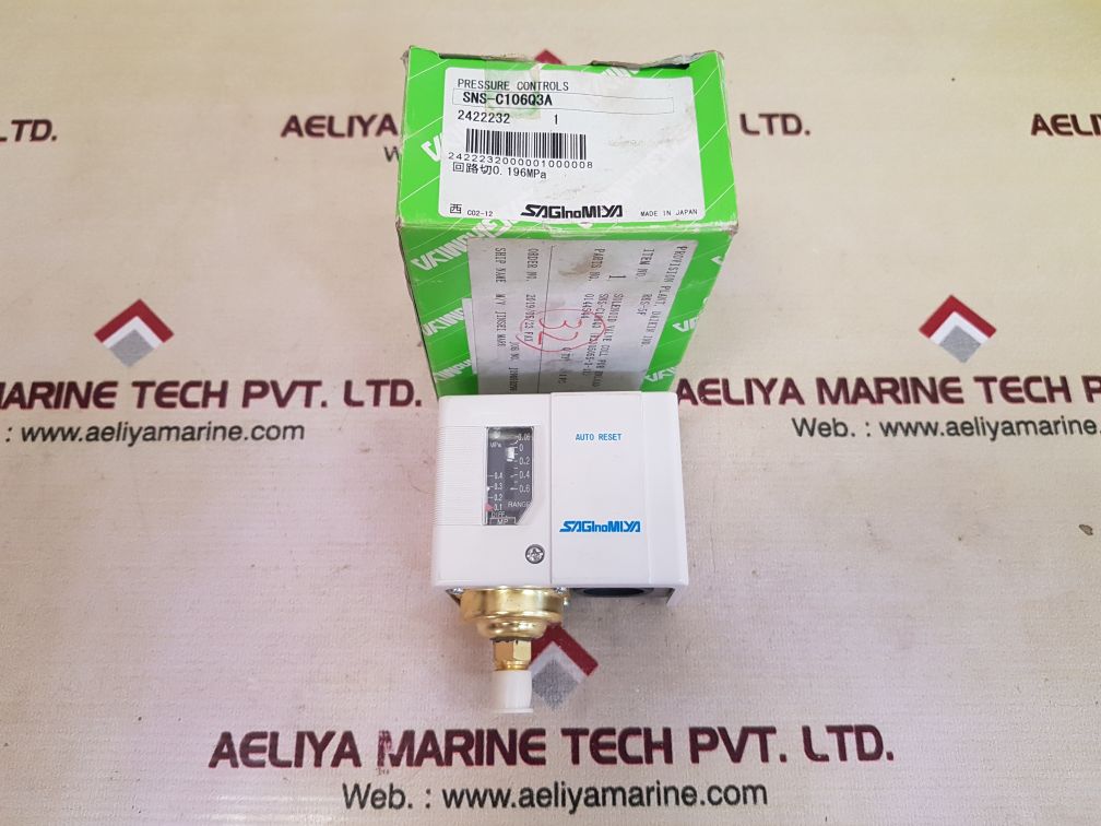 Saginomiya sns-c106q3a pressure controls switch 0.1 to 0.4 mpa
