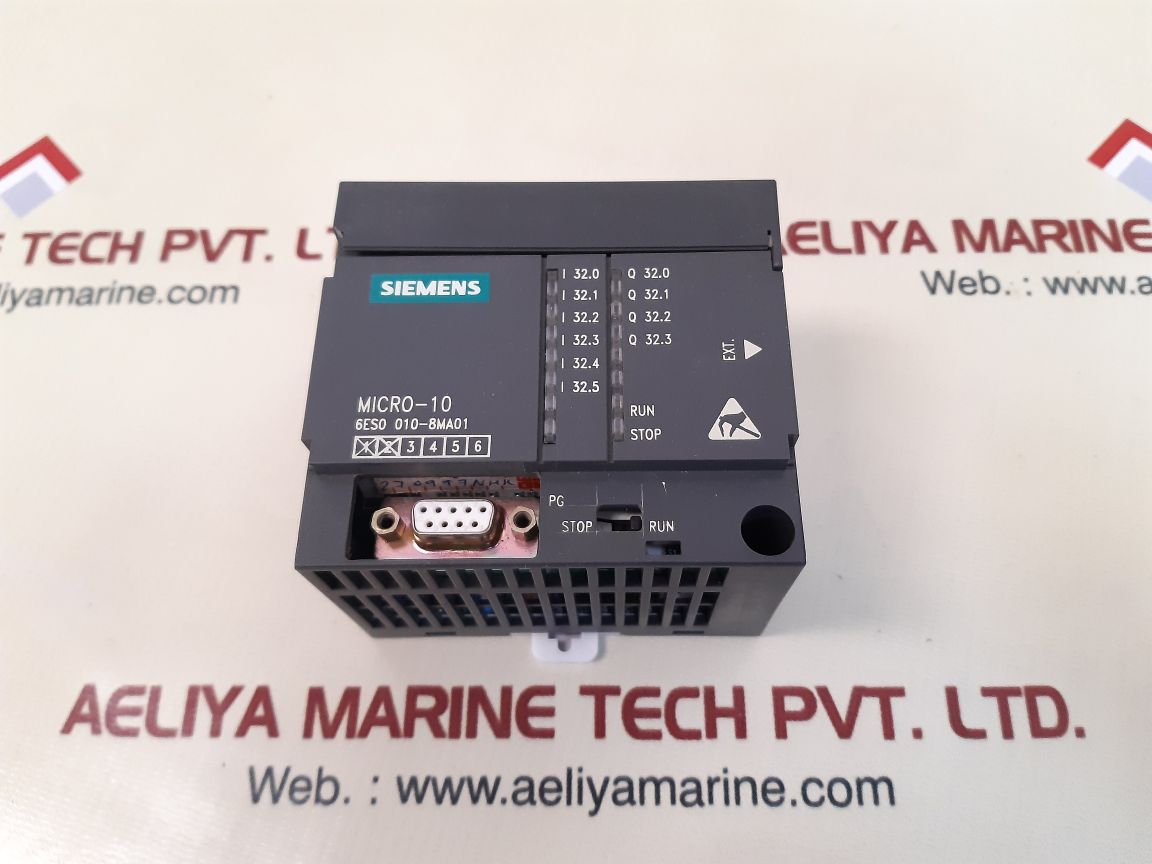 Siemens 6es0 010-8ma01 micro-10 cpu module used