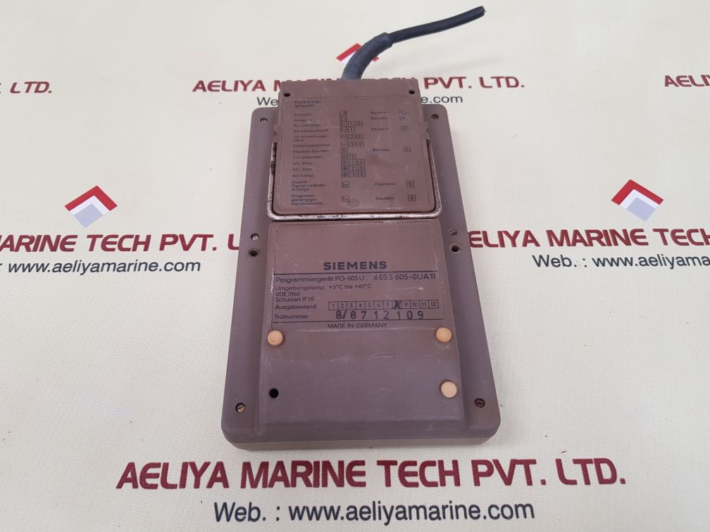 Siemens 6es5 605-0ua11 programming device pg 605u