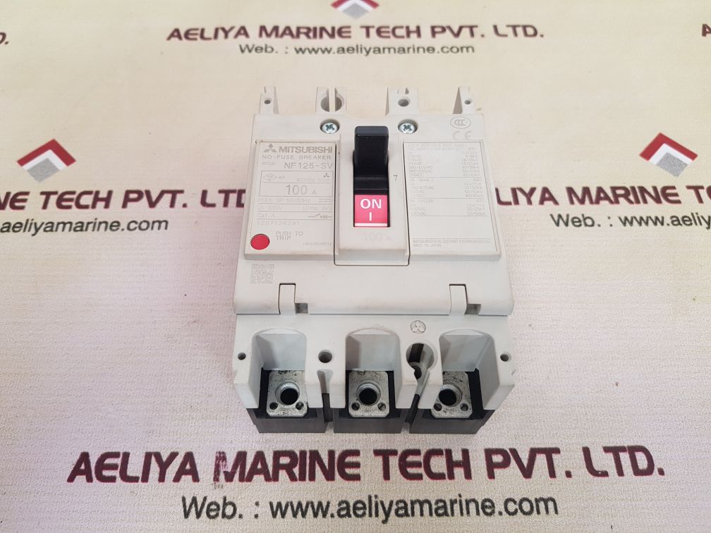 Mitsubishi nf125-sv no-fuse circuit breaker 100 a