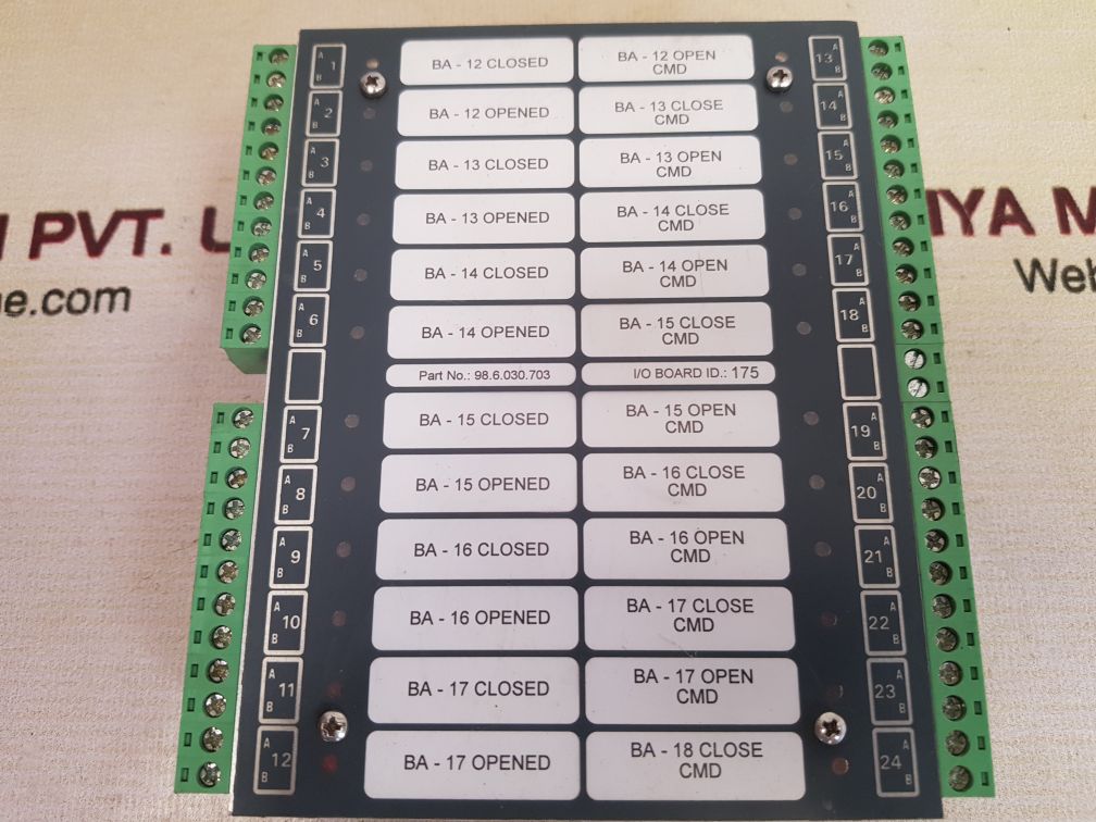 Praxis automation 98.6.030.703 i/o board id: 175