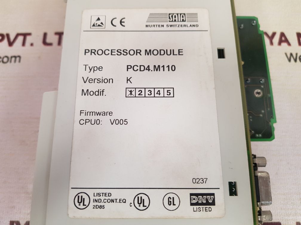 Saia pcd4.m110 processor module ver.k