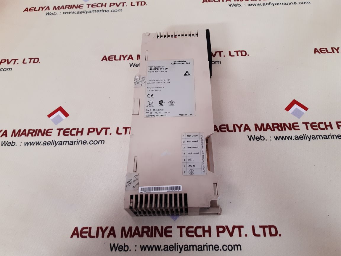 Schneider tsx quantum 140 cps 111 00 power supply module