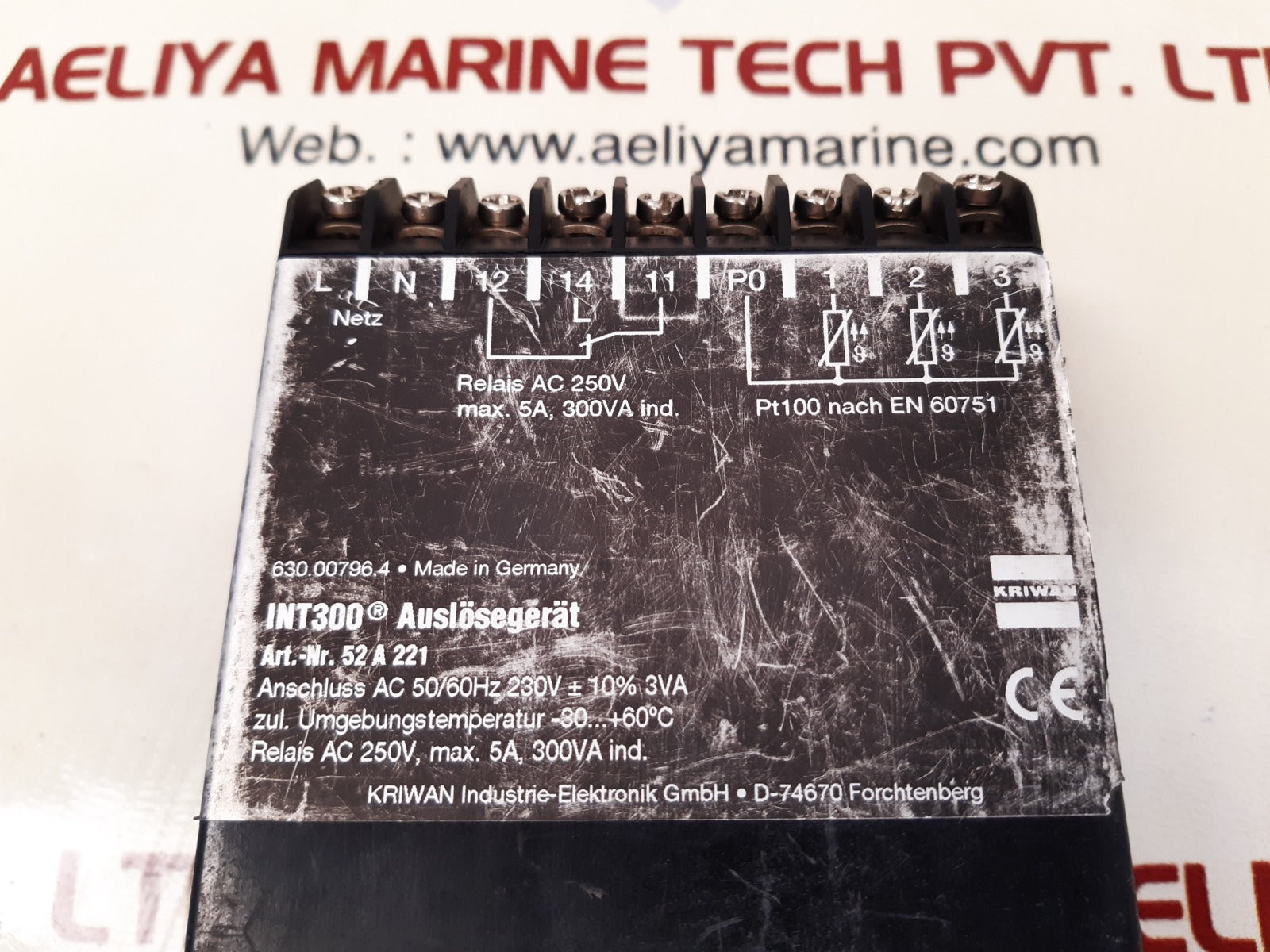 Kriwan int300 trip device 52 a 221