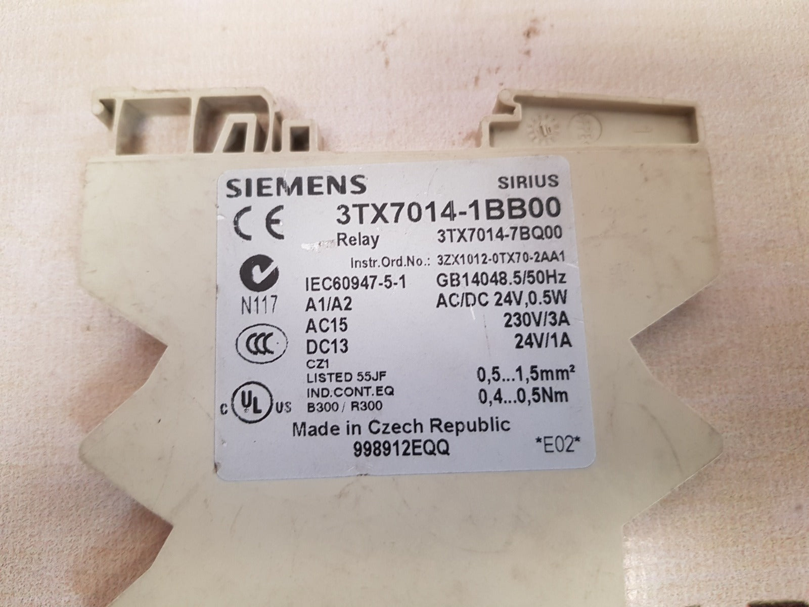 Siemens 3tx7014-1bb00 relay