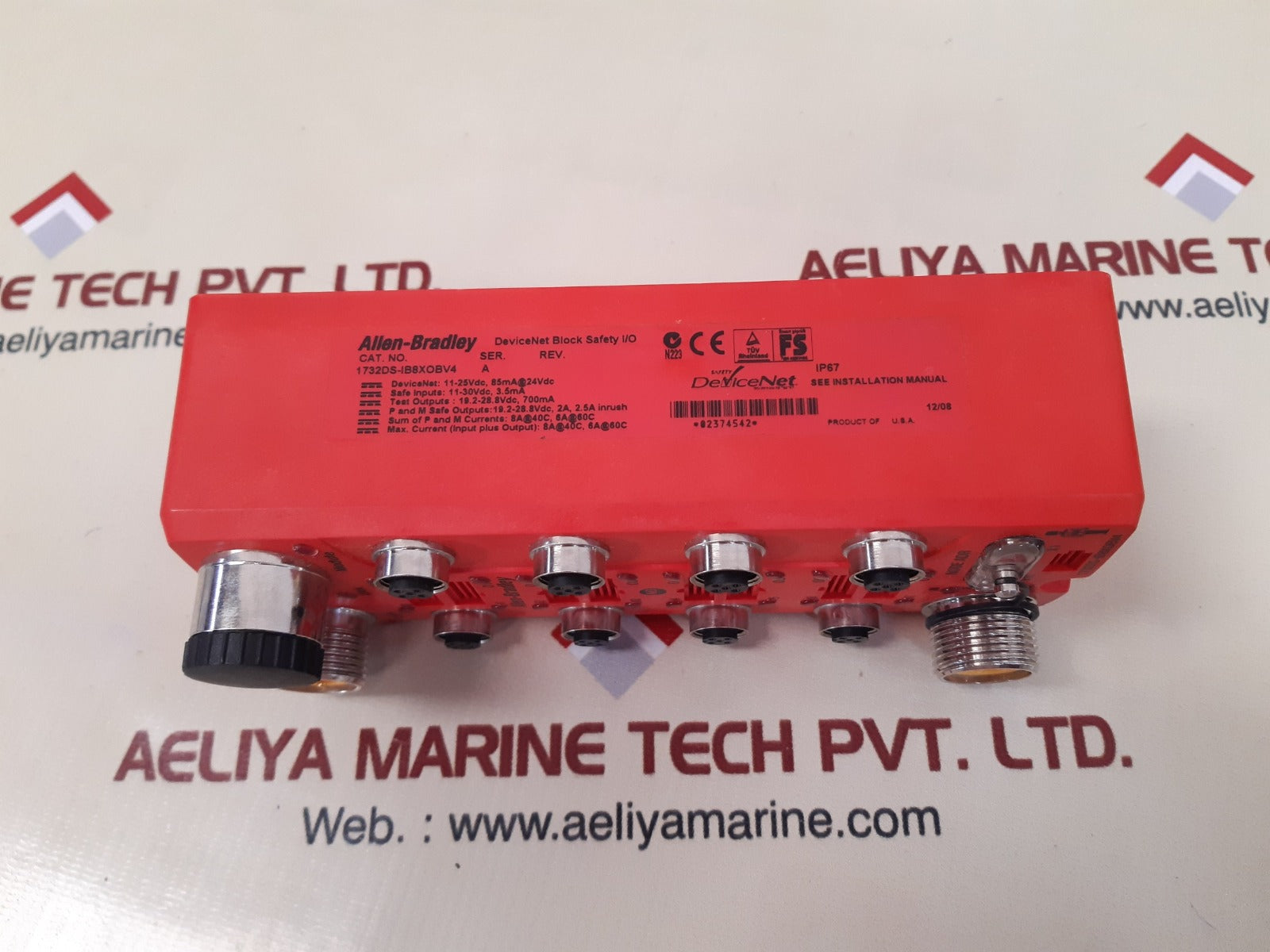 Allen-bradley 1732ds-ib8xobv4 devicenet safety armor block