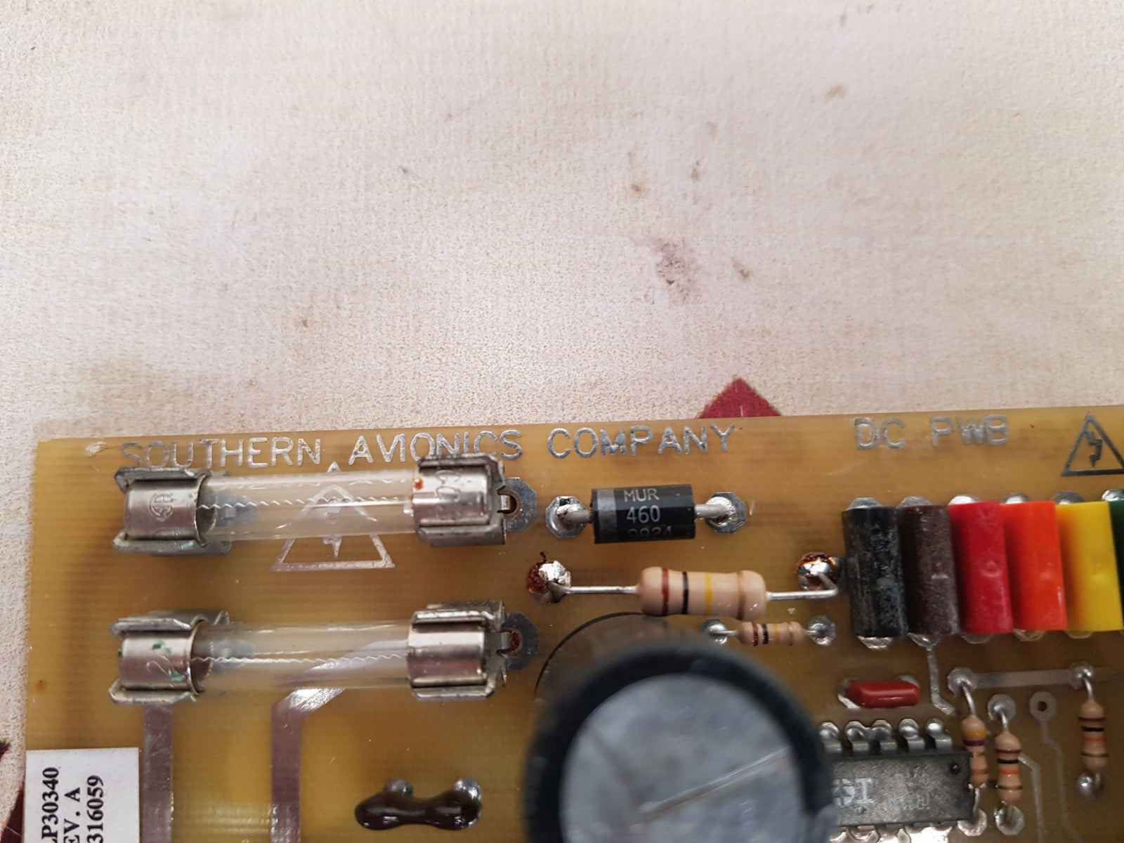 Southern avionics pwb 303 rev b pcb card 931104