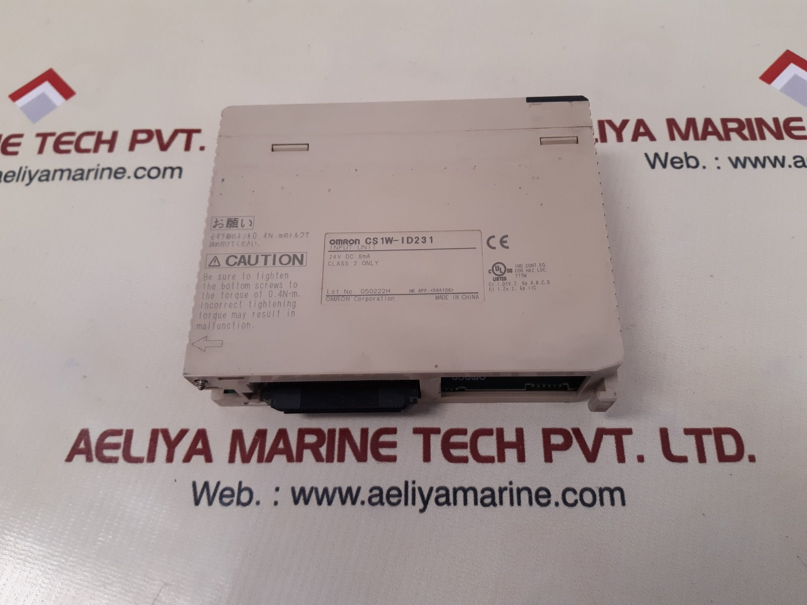 Omron cs1w-id231 input unit 24v dc 6ma