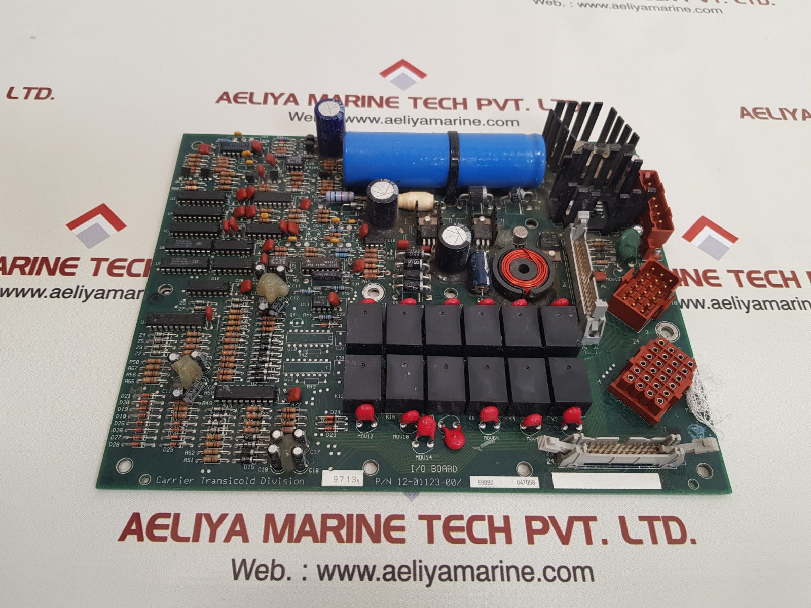 carrier transicold division 12-01123-00 i/o pc board used