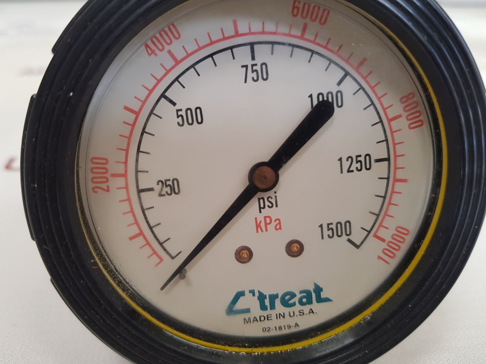 c’treat 02-1819-a panel gauge, 0-1500 psi
