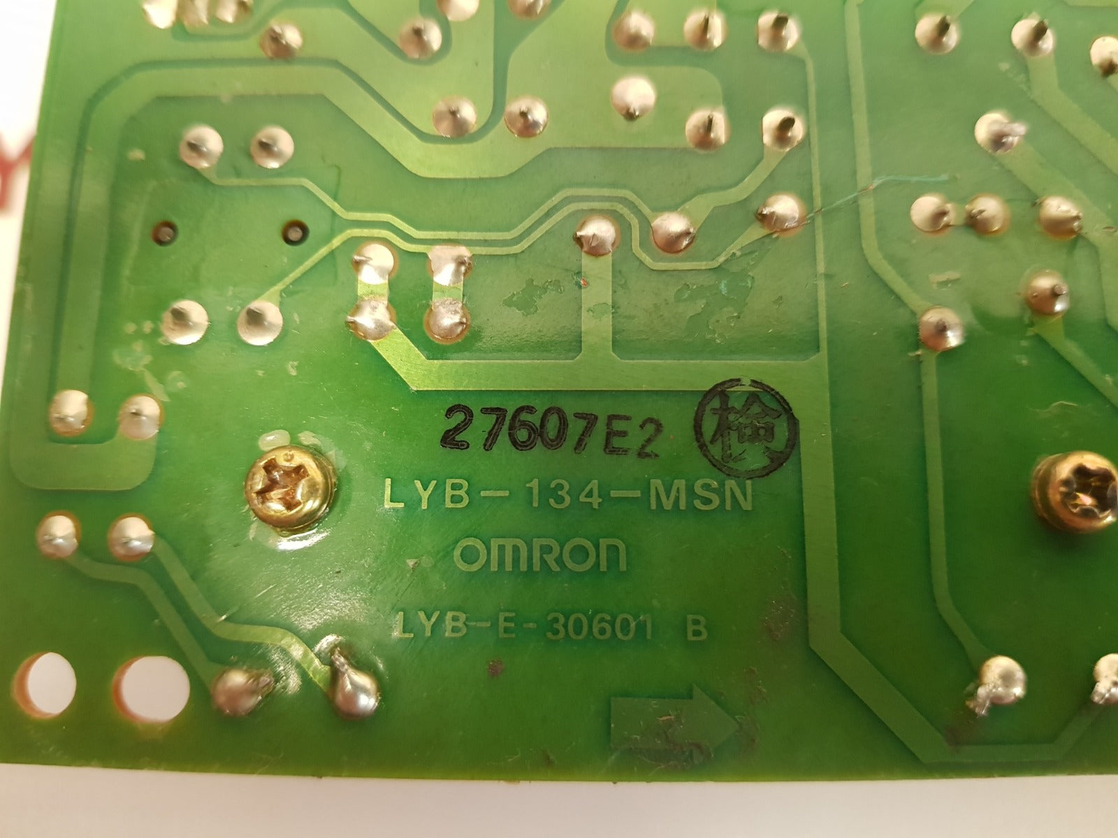 Omron lyb-134-msn pcb card lyb-e-30601 b