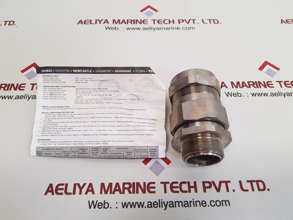 Bs6121 en 50262 part 1:1989 cable gland