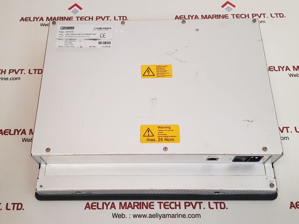 Phoenix contact 2871619 touch screen panel dv-mpd5015 005-aa a.03