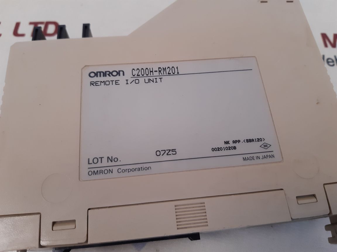 Omron c200h-rm201 remote i/o unit