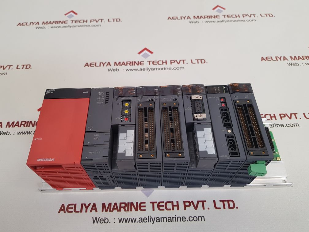 Mitsubishi melsec q61p-a2,q06hcpu,qj61bt11,qx42,qy42p,qj71c24,qd75d4 plc module