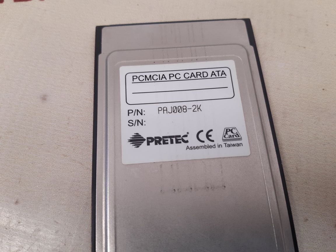 Pretec xbt mem 08 pcmcia pc card ata paj008-2k
