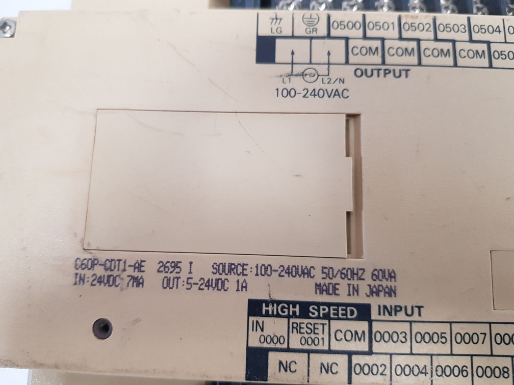 Omron c60p-cdt1-ae sysmac c60p programmable controller