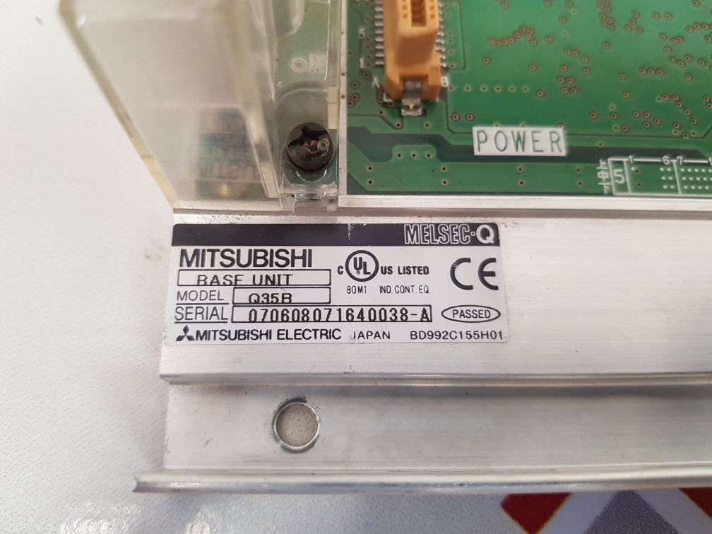 Mitsubishi melsec-q q35b base unit 645g51a h h