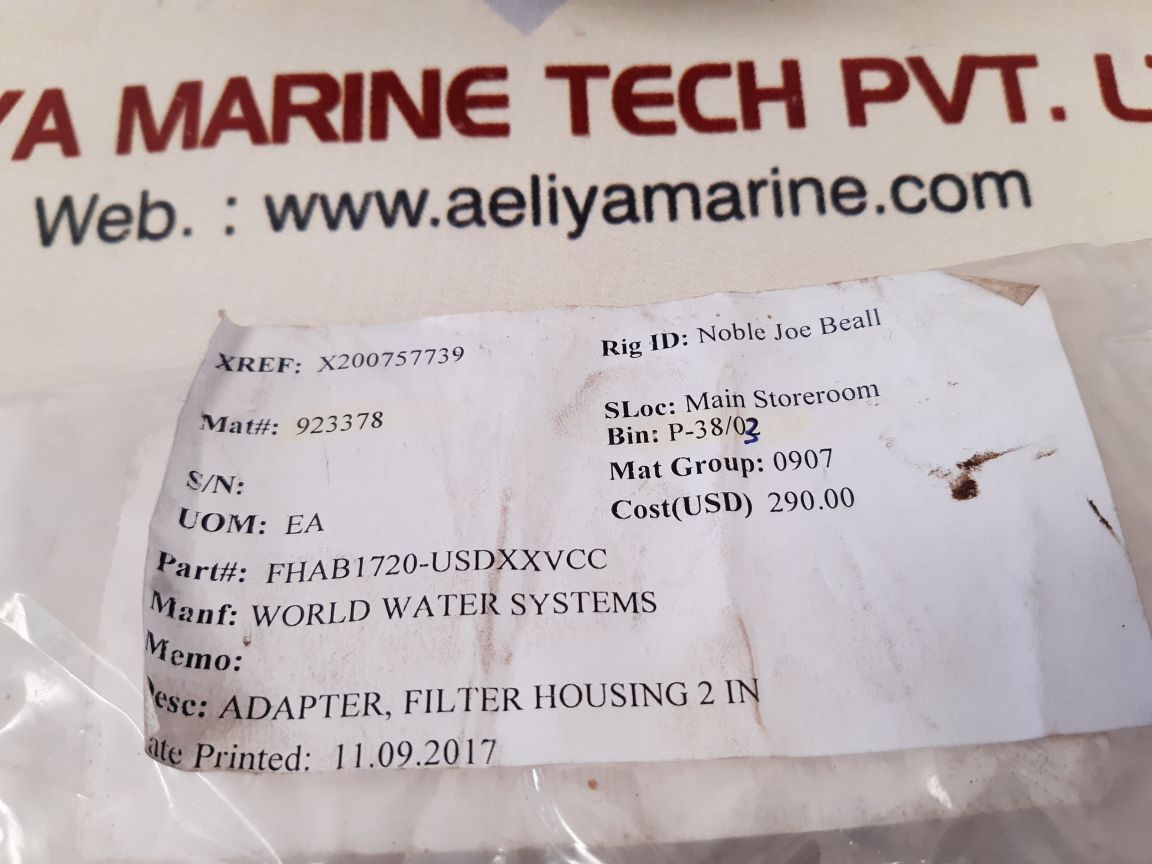 World water fhab1720-usdxxvcc adapter