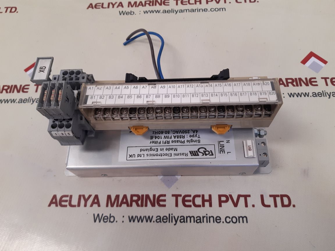 Rasmi electronics r88a fiw 104-e single phase rfi filter