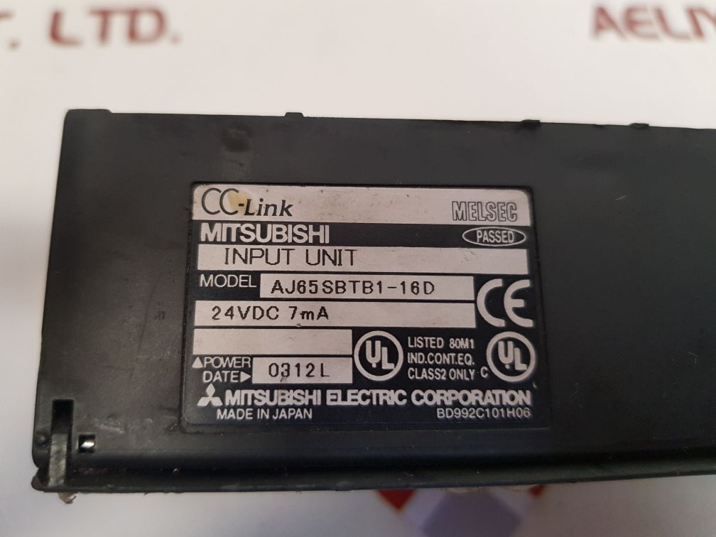 Mitsubishi melsec aj65sbtb1-16d input unit