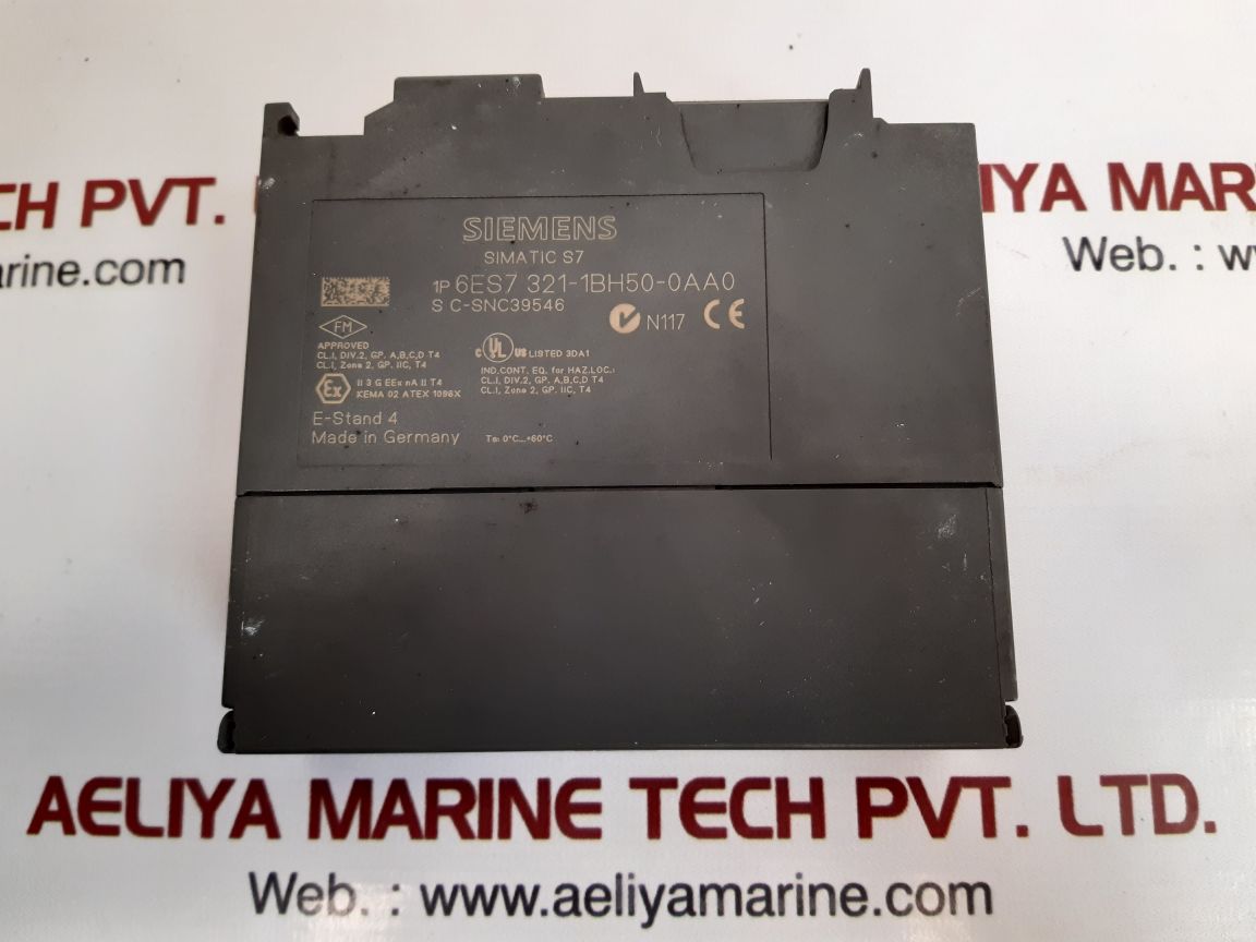 Siemens 6es7 321-1bh50-0aa0 simatic s7 input module