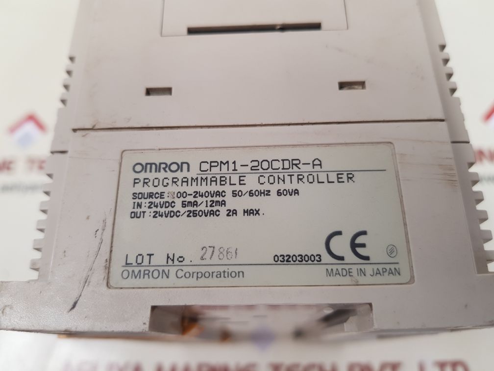 Omron cpm1-20cdr-a programmable controller