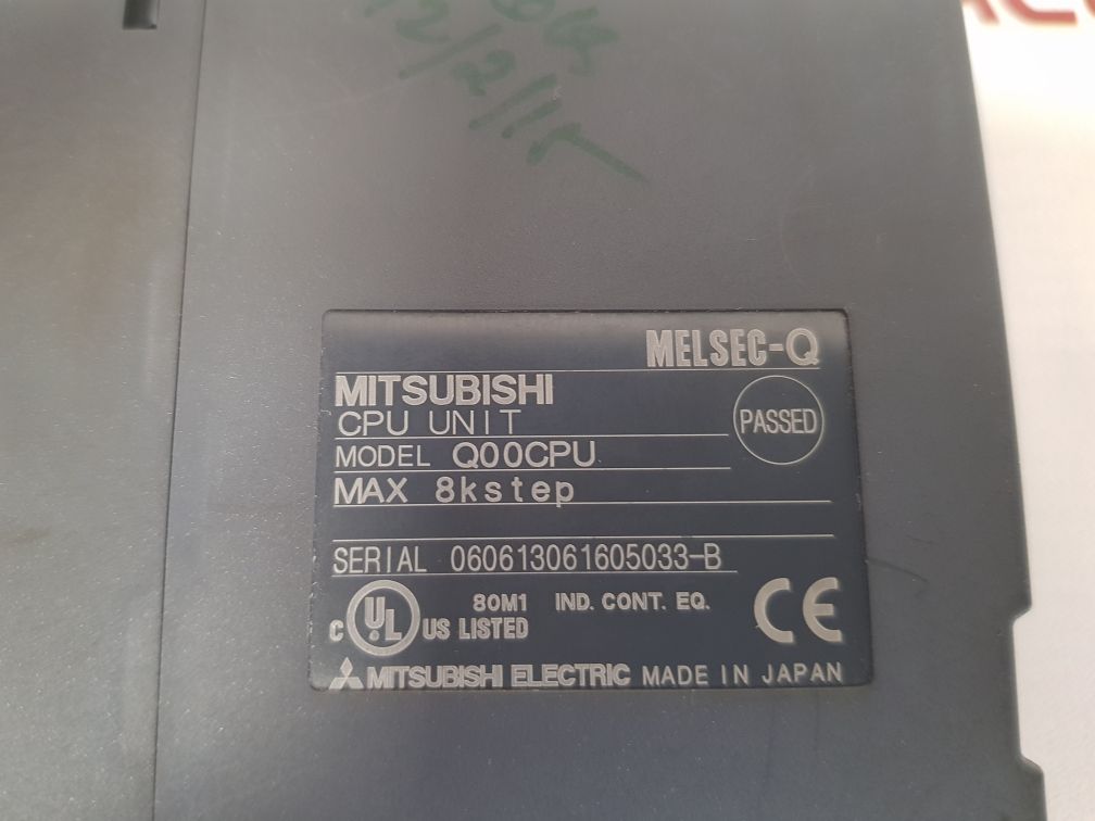 Mitsubishi cpu unit melsec-q q00cpu