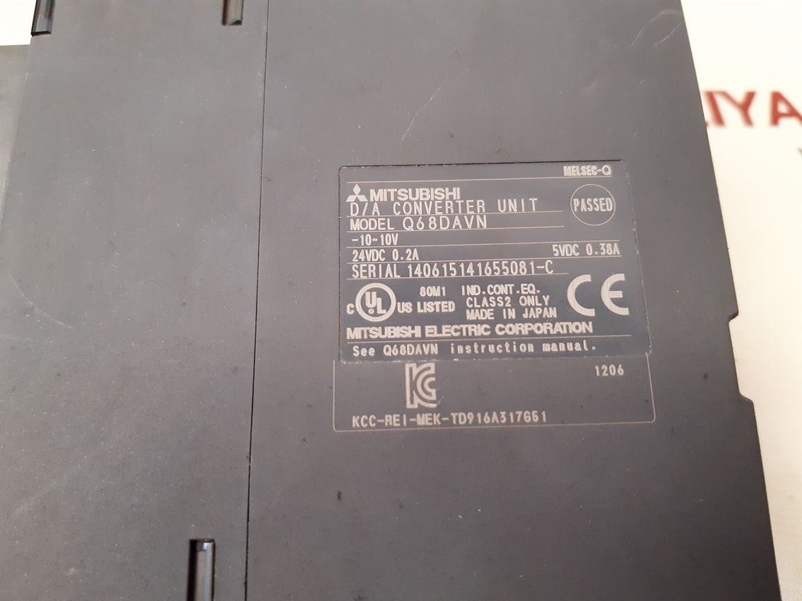 Mitsubishi melsec-q q68davn d/a converter unit