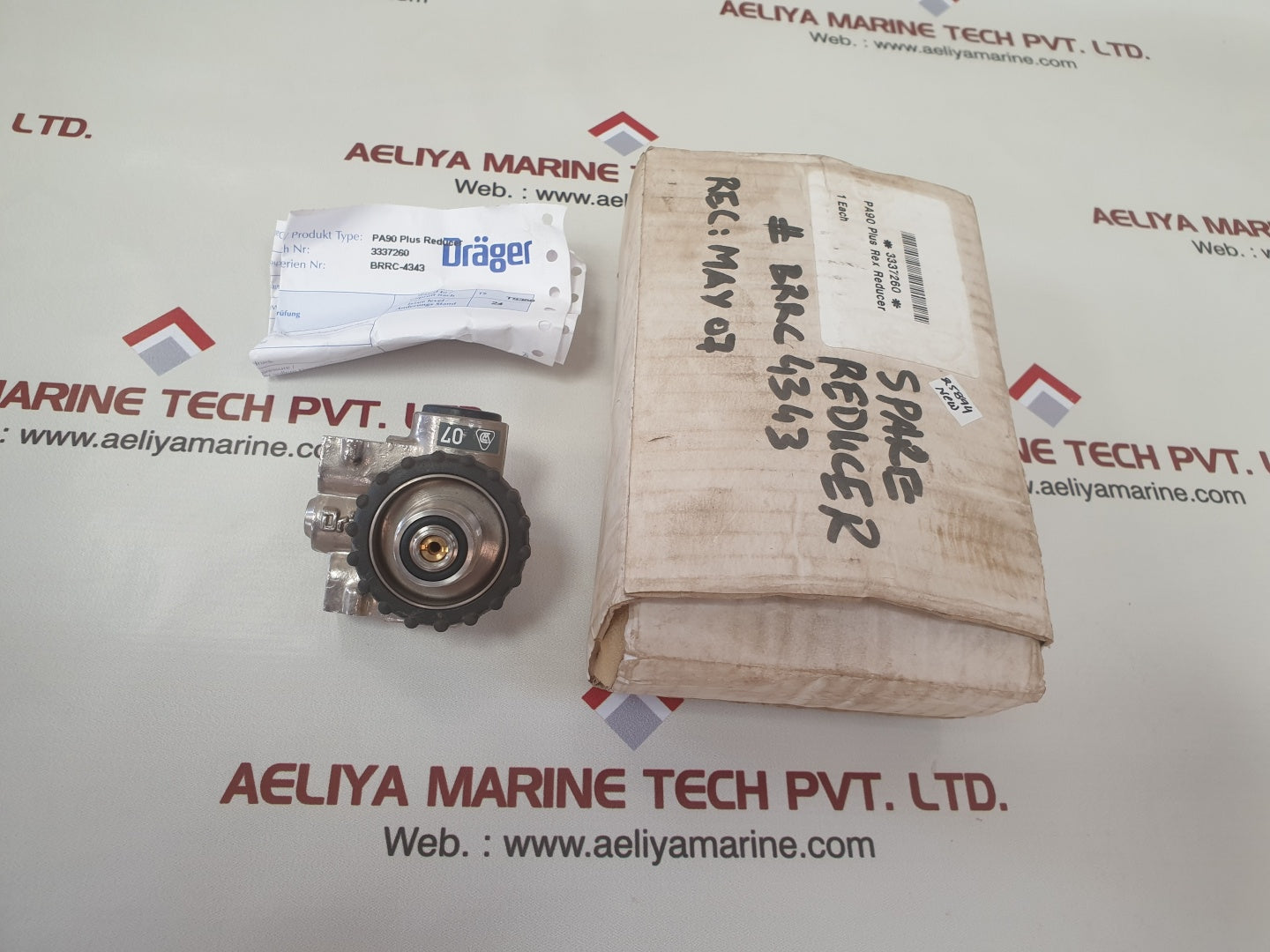 Drager pa90 plus pressure reducer 3337260