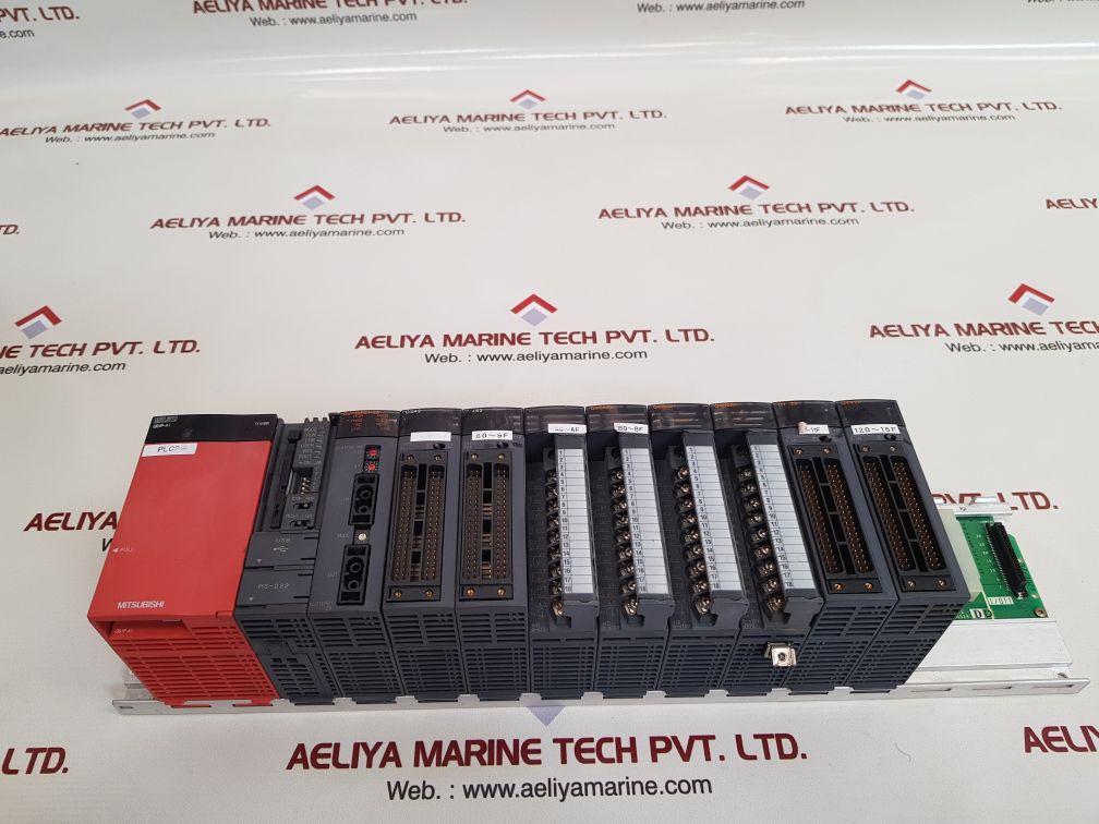 Mitsubishi melsec-q q61p-a1,qj71lp21-25,qx42,q68adv,qy42p module rack