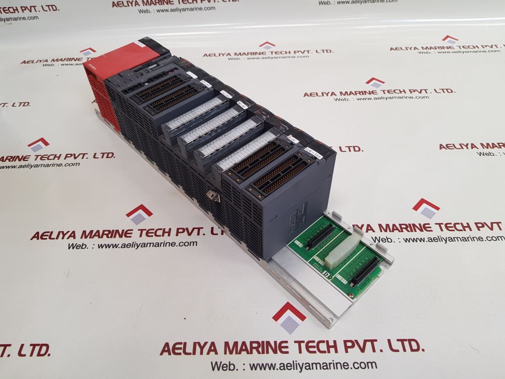 Mitsubishi melsec-q q61p-a1,qj71lp21-25,qx42,q68adv,qy42p module rack